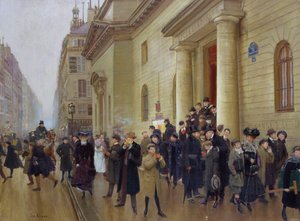 Uscendo dal Lycée Condorcet, 1903